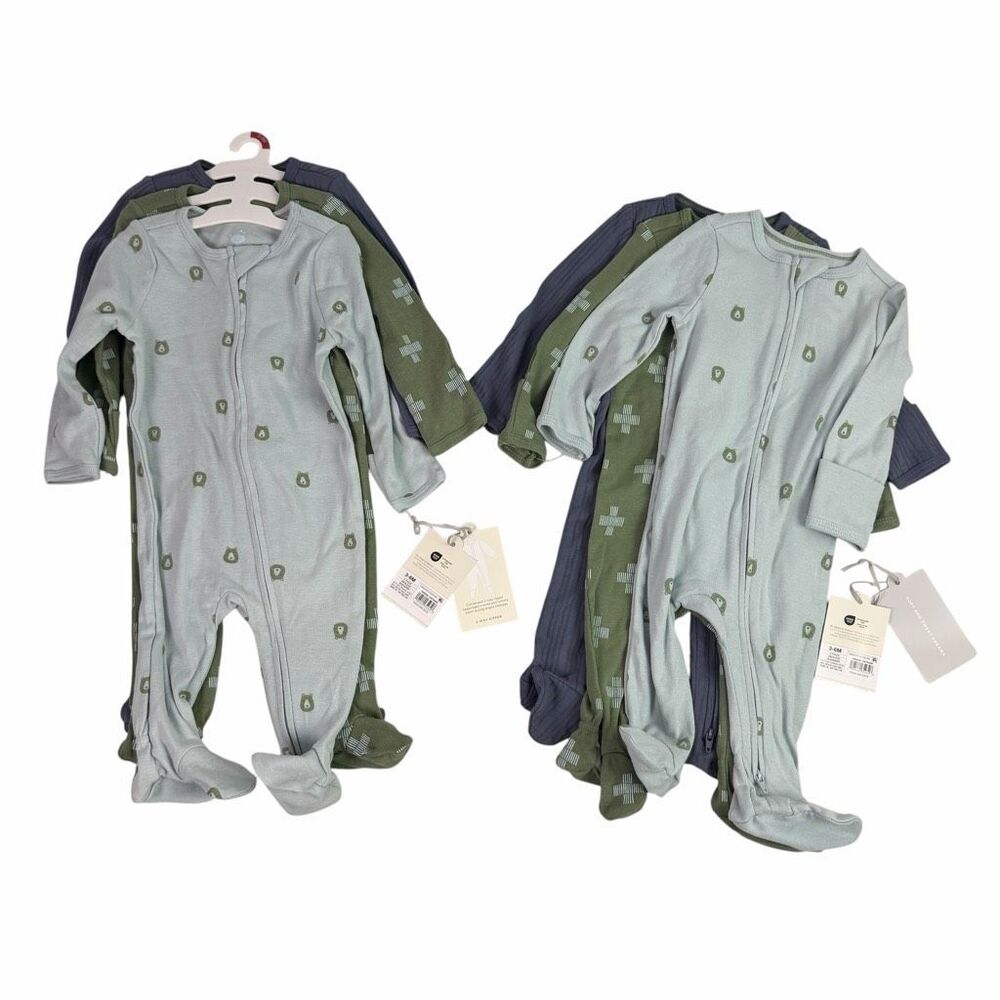 Cloud Island 3-6 Months Sleepers Boys Bundle of 6 NEW